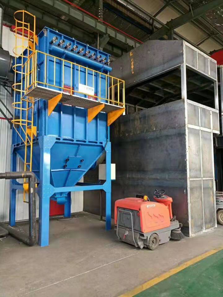 我廠(chǎng)承接鑄造廠(chǎng)中頻電爐布袋除塵器設(shè)備安裝工程